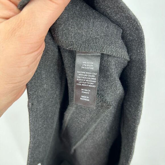 BETABRAND Dark Gray Pull On Stretch Slim Leg Trouser Pants Large Short Petite - Picture 6 of 6